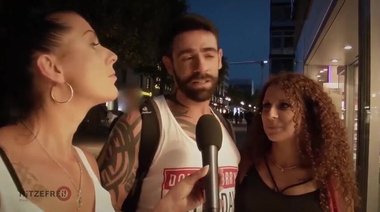 Случайные порно актеры: немецкая пара с улицы ебется стоя и на весу