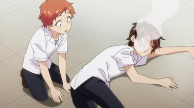 Банщик довел до оргазма сисястую клиентку в аниме хентай мультике