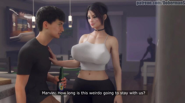 Черный бомж дрючит сисястую девчонку при спящем бойфренде