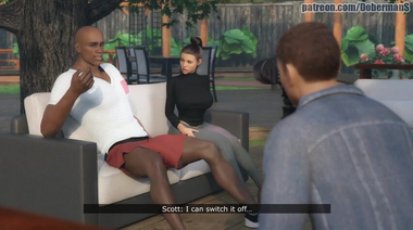 Няшная журналистка ебется в глотку и манду с темнокожим тренером